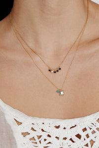 Delilah Onyx Mix Charm Necklace