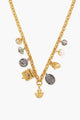 Artemis Charm Necklace Gold Mix