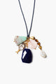 NGZ-15651LQ Paracord Charm Necklace Navy