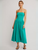 Onda Tube Midi Dress in Malachite