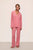 Gisele Long PJ Set Sun-kissed Coral/Ivory