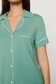 Gisele Relaxed Short PJ Set Seagrass White
