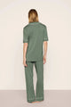 Gisele Modal Short Sleeve & Pant PJ Set Desert Sage/Ivory