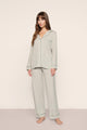 Gisele Printed Long PJ Geo-Sphere Gray