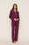 Gisele Printed Modal Long PJ Set Starlight Wildberry Ivory
