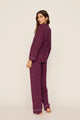 Gisele Printed Modal Long PJ Set Starlight Wildberry Ivory