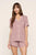 Gisele Printed Modal Relaxed Short PJ Set Animal Instinct Woodrose