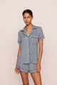 Gisele Printed Relaxed Short PJ Set Seashell Navy