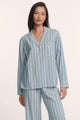 Nautico Long PJ Set Classic Stripe Slate