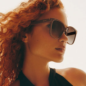 Wide Awake Sunnies in Oat Brown
