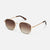 Big Time Sunnies in Brushed Gold Brown