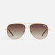 High Key Sunglasses in Brown Gold