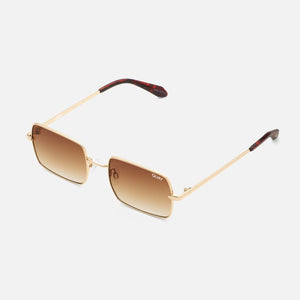 TTYL Sunglasses in Gold Brown