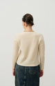 Raxow Button Cardigan in Nude