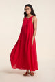 Reta Woven Linen Sleeveless Maxi Dress