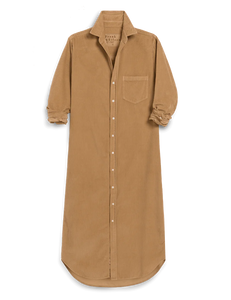 Rory Maxi Shirtdress Camel Corduroy