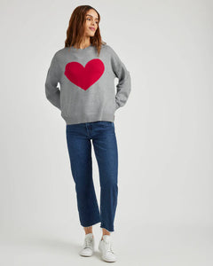 Layton Love Sweater in Heather Grey