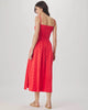 Kenzie Geo Eyelet Dress Scarlet
