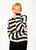 Kimberly Stripe Sweater in Black Blush