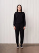 Softest Fleece Crewneck Pullover Black