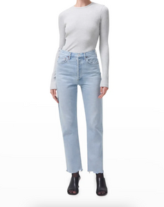 Alma Shrunken Rib Crewneck Long Sleeve
