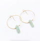 Amazonite Hoops