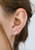 White Druzy Bar Studs