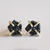 Black Druzy Prong Studs