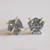 Silver Druzy Prong Studs
