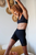 Lace Bike Shorts Black