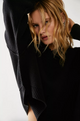 Easy Street Pullover Crop Black