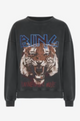 Bing Tiger Sweatshirt Washed Black
