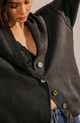 Chamomile Cardigan Washed Black