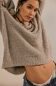 Teddy Sweater Tunic Silver Clouds