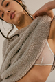 Teddy Sweater Tunic Silver Clouds