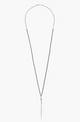 NS-10755 Dagger Talisman Necklace Black Spinel