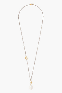 Golden Snake & Pearl Layering Necklace