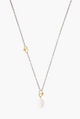 Golden Snake & Pearl Layering Necklace