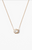 Prong Set Crystal Pendant Necklace