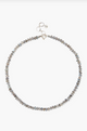 NS-14330 Mystic Labradorite Rondelle Necklace