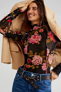 Charlie Printed Mesh Long Sleeve