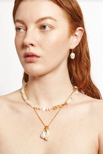 Biwa & Baroque Freshwater Pearl Necklace