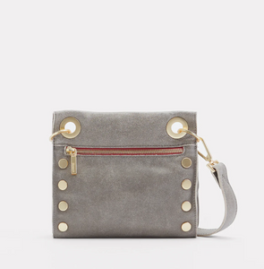 Tony Small Pewter Brushed Gold Red Zip