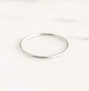 Plain Stacker Ring Silver