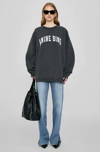 Tyler Sweatshirt Anine Bing in Washed Black
