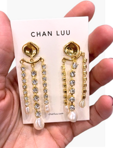 Crystal Pearl Trinidad Earrings