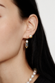 EG-5758 Labradorite  Pearl Earring