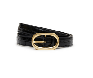 Mara Belt Embossed Black