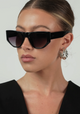 Elka Sunglasses in Dark Chocolate Brown Fade