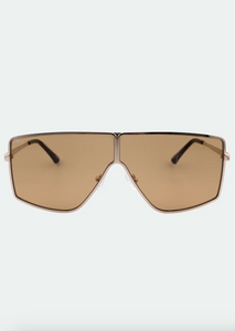 Juno Sunglasses in Gold Brown